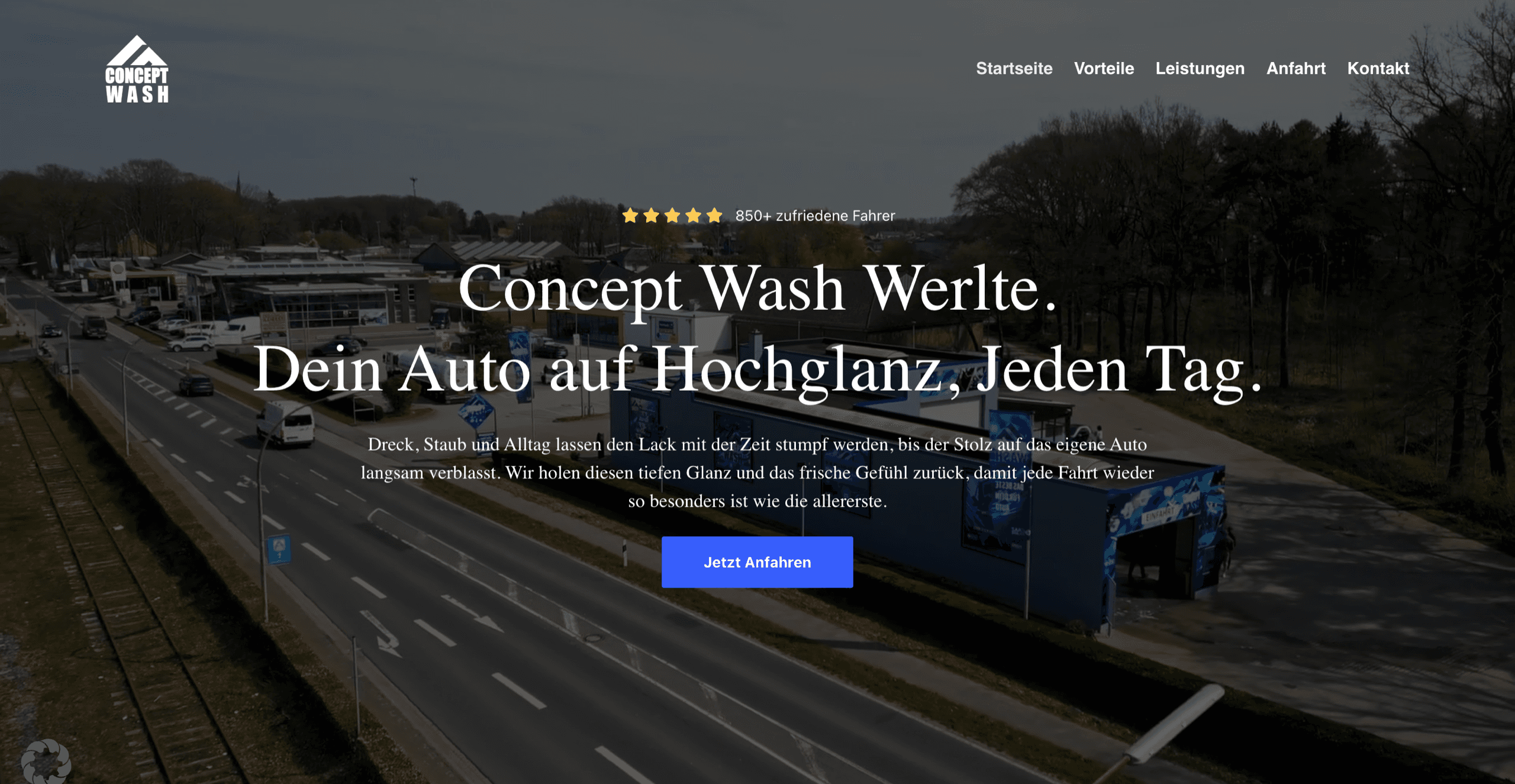 Website von Concept Wash Werlte