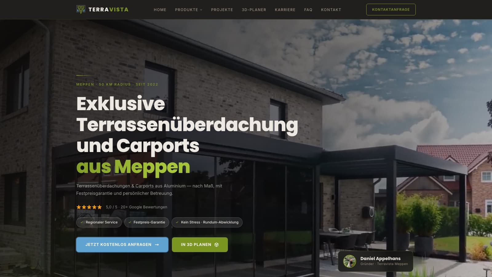 Website von Terravista